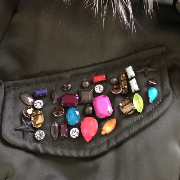 Tina K Parka Real Fur Hood Puffer size S - Picture 3 of 7